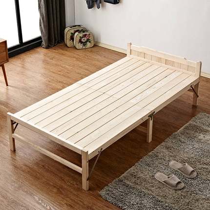 硬床板一米1宽的单人床可折叠家用折叠床1.5出租屋男生床易1.1