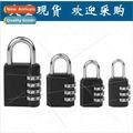 Zinc alloy combination lock box bag zipper gym locker locker
