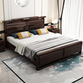 实木床1.5m主卧床1.8米实木大床家用卧室专用新中式双人床