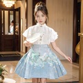 中国风汉服女童马面裙套装