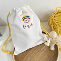 小布袋子物品定制收纳袋旅行帆布抽绳姓名订制拉绳幼儿园束口袋