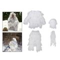 4pcs Snow Field White Camouflage Vest Clothing Ghillie Suit