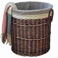 Dirty clothes basket counters authentic rattan wicker