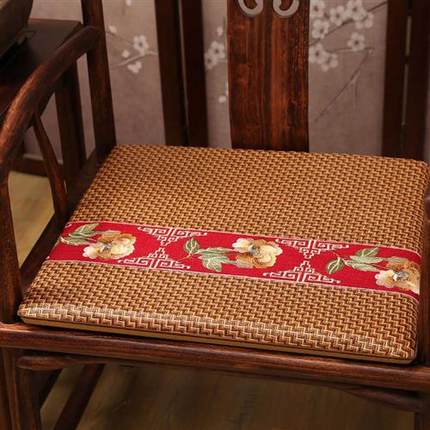 红木沙发坐垫夏季凉席中式座垫防滑竹藤凉垫椅垫夏天透气冰丝坐垫