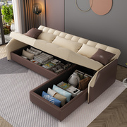 现代简约沙发床多功能可折叠坐卧两用储物小户型客厅双人布艺沙发