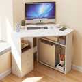 IKEA宜家小型转角电脑桌台式家用办公桌简易桌子卧室墙角书桌学生