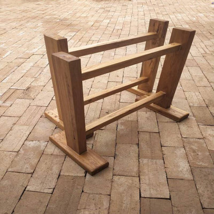 方形餐桌架架子桌架桌脚支架腿榆木老木质桌腿实木脚家用大板桌子