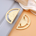 新款新中式半圆衣柜黄铜浮雕图案家具橱柜门把手金色纯铜拉手定制