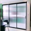 直销厨房阳台卫生间卧室极窄边框铝镁钛合金超白玻璃折叠门推拉门