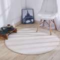 圆形地毯定制纯色客厅卧室简约北欧茶几下大圆毯日式吊篮短毛地垫