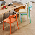 塑料椅子家用餐桌椅加厚久坐舒服靠背现代简约可叠放餐厅商用凳子