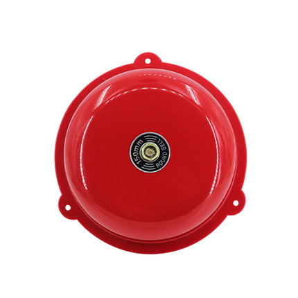 。单个红色电铃6寸150mm 验厂火警铃AC220V/消防警铃DC24V12V等电