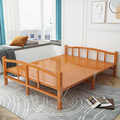 竹床折叠床单人双人午休午睡凉床家用经济型硬板木床出租房简易床