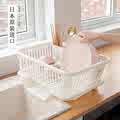 日本进口SANKO沥水架厨房餐具收纳架碗架碗碟架沥水篮带盖置物架