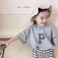 2024韩国童装夏季儿童韩版短袖蝙蝠袖T恤女童男童打底衫 122295