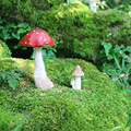 仿真小蘑菇摆件 微景观小摆件花盆插件花园庭院装饰品景观配件
