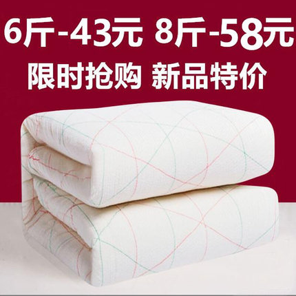 棉絮棉被铺床被垫褥子双人床垫1.2x2.0辱子床褥单人1.3 1.1米垫被