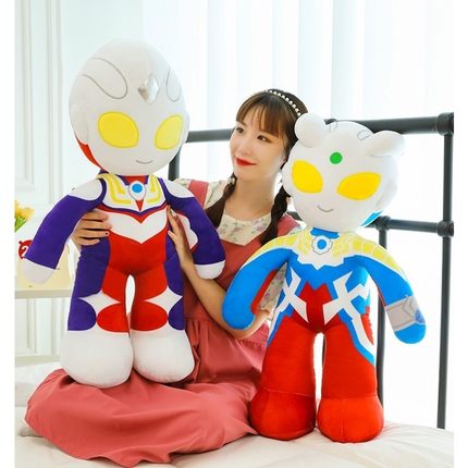 奥特曼毛绒玩具迪迦公仔塞罗玩偶睡觉抱枕布娃娃男孩儿童生日礼物