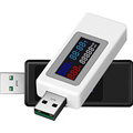 USB测试仪 电流电压计时功率容量电量检测仪表120W闪充手机充电器