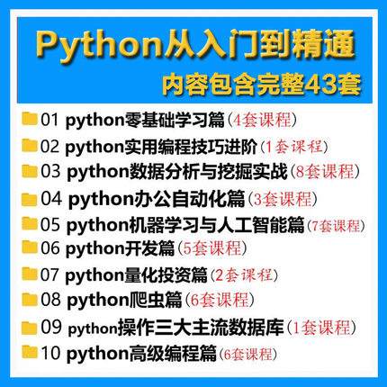 py编程设计视频教程自学零基础入门到实战全套Python编程网络爬虫