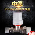 4分6分2025PPR暖气片直式温控阀直阀散热器片阀门PPR水管管件配件