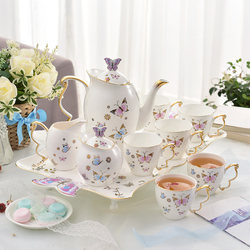 英式下午茶壶轻奢咖啡杯碟套装家用现代陶瓷欧式小奢华咖啡具