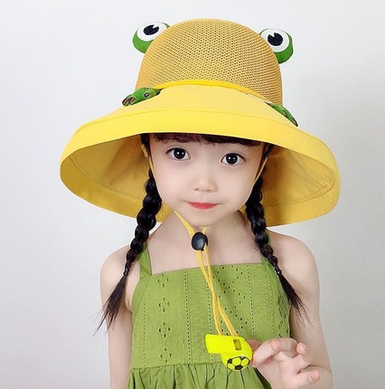 小月龄幼儿园防晒儿童帽渔夫帽太阳帽宝宝网眼百搭可爱学生帽子