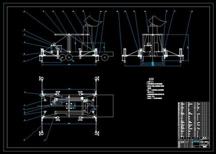 J974-车载装置升降系统的开发设计CAD图