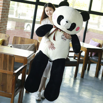 黑白大熊猫熊公仔毛绒玩具1米6超大号抱抱熊布娃娃玩偶女生日礼物