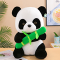 可爱仿真小熊猫公仔玩偶毛绒玩具抱着竹子布娃娃儿童女孩生日礼物