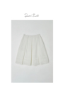 ZUKIZUKI白色压轴百褶短裙 - White pressed pleated short skirt