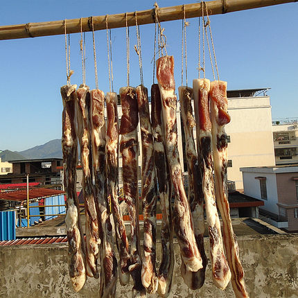 江西省赣南特产风干腊肉500g腊肠咸味散装腊肉非烟熏腊味食品包邮