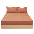 纯棉磨毛纯色床笠单件厚垫席梦思保护套棕垫薄垫床罩床套支持定制