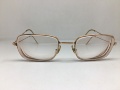 60年代MOREL 14KGF金色包金方框眼镜近视眼镜框法国产