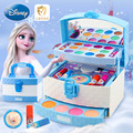 儿童化妆品套装女孩化妆盒小孩子专用迪士尼正品艾爱莎公主指甲油