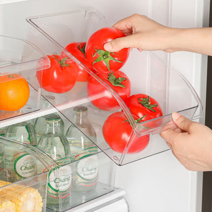 冰箱收纳盒透明分隔抽屉式冷冻保鲜鸡蛋储物厨房食品整理盒大小号