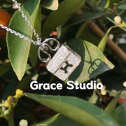 Grace Studio anna/mali同款包包项链H家满钻项链锁骨链轻奢小众