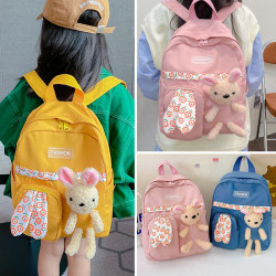 韩版儿童书包可爱幼儿园双肩包小女孩背包女童减负大小班卡通兔子