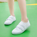 】【2-35码儿4童小白鞋幼儿园白布鞋学生女童鞋男A-02白童帆布鞋