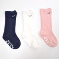 婴儿松口中筒袜子6-12个月春秋 男女童宝宝纯棉防滑地板袜0-1-3岁