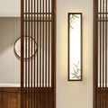 新中式客厅实木壁灯现代简约珐琅彩电视背景墙装饰灯卧室床头灯具
