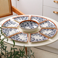北欧团圆聚拼盘餐具组合陶瓷盘子碗家用2022新款菜盘过年碗碟套装
