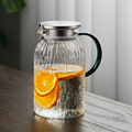 冷水壶玻璃水壶耐高温加厚大容量家用储水冰箱凉白开水杯茶壶套装