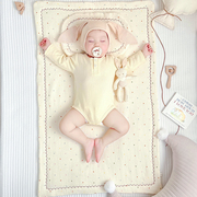 婴儿床褥子幼儿园新生宝宝小被褥儿童床褥垫纯棉可水洗午睡铺垫子