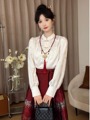 新中式国风小个子订婚敬酒服红色马面裙日常可穿套装女春季新款
