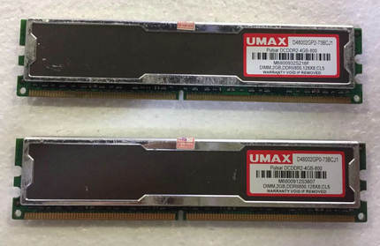力晶 UMAX Pulsar DDR2 800 2G CL5 DIMM 台式机内存