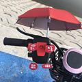 航电动车摩托车电瓶车自行车手机导支架创意卡通丽三配件鸥带雨伞