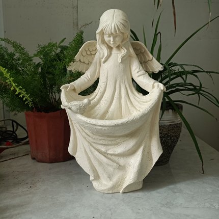 欧式户外雕塑天使树脂装饰别墅庭院花园阳台装饰露台摆件花盆罗马