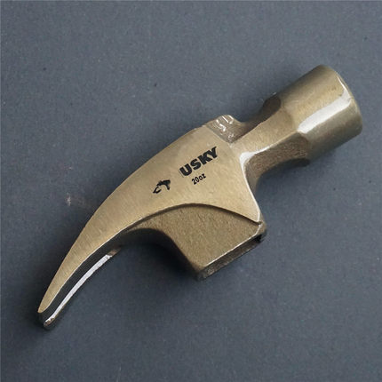 羊角锤头木工具起钉器锻造锤子头高碳锻钢铁榔头带磁美式直角特惠