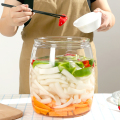 泡菜坛子玻璃密封罐大号透明加厚腌制罐腌菜缸家用带盖酸菜咸菜罐
